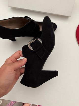 Zapatos Antonio Parriego ante negro hebilla