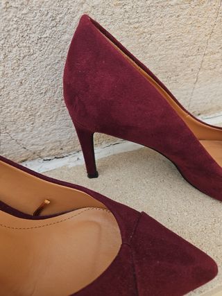Zapatos de tacón Zara morados