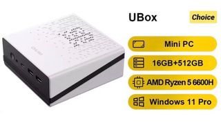 Mini PC CHUWI UBox Ryzen 5 6600H 16GB 512GB + Hdd