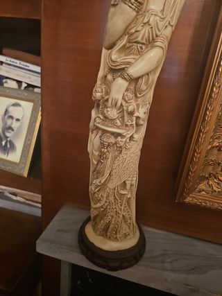 Pareja de figuras chinas escayola