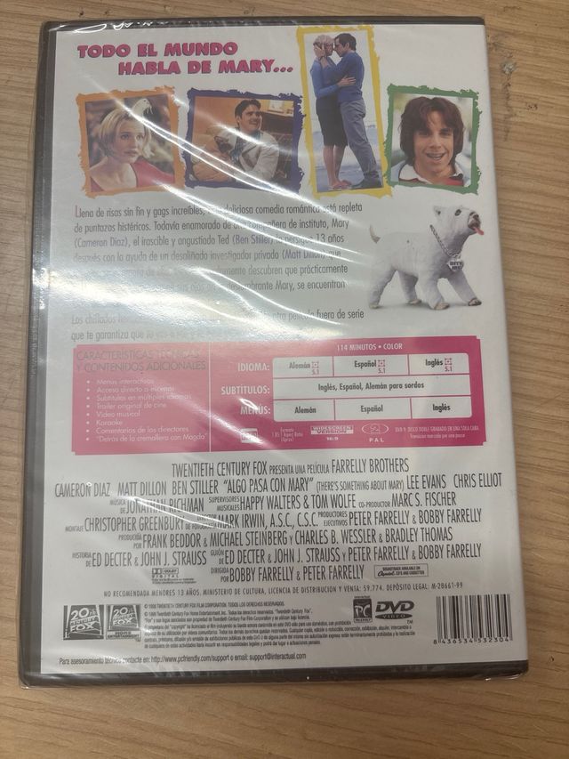 DVD Algo Pasa con Mary (Comedia)