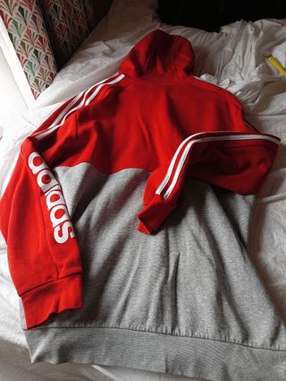 Sudadera Adidas cremallera algodón XL