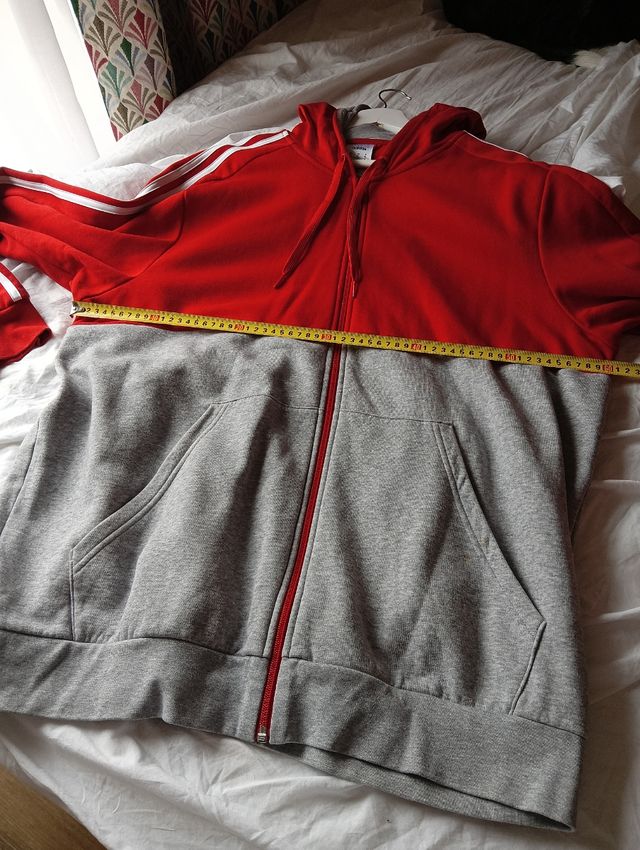 Sudadera Adidas cremallera algodón XL