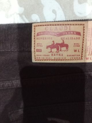 Pantalón micropana marrón talla 46