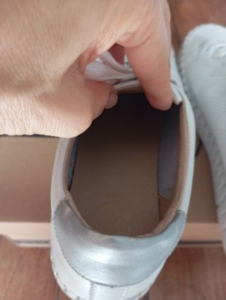 Zapatillas deportivas piel blancas Talla 39