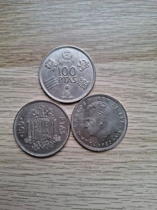 Moneda 100 Pesetas España 1975-1980
