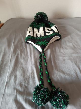 Gorro Amsterdam Negro y Verde