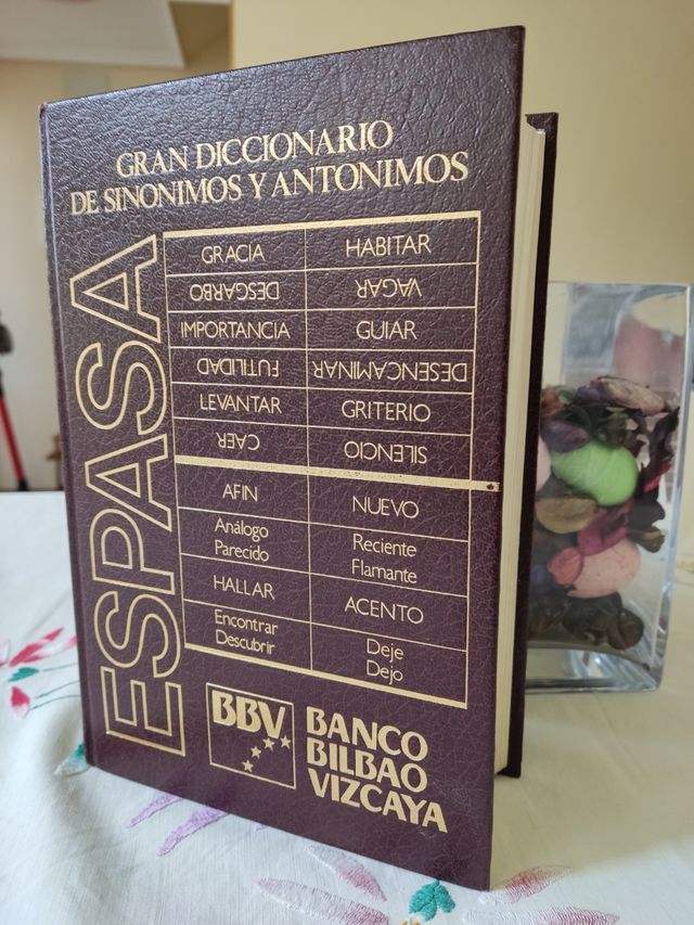 Diccionario de sinónimos y antónimos. Espasa - BBV