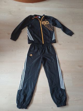 Chándal Adidas Negro y Naranja Niño/Joven