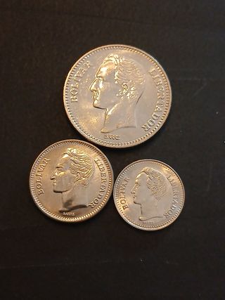 3 Monedas Venezuela 1990 SC