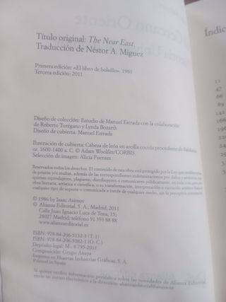 Historia universal. El Cercano Oriente.