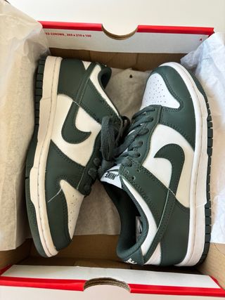Nike Dunk Low Verde y Blanco Talla 36