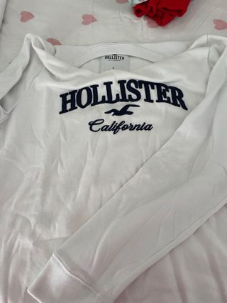 Sudadera Hollister Blanca Talla L