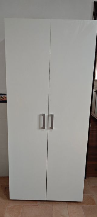 Mueble Escobero Blanco 2 Puertas