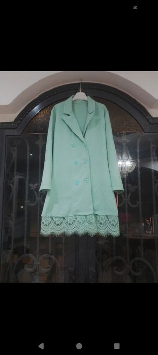 Giacca verde pizzo 14 anni