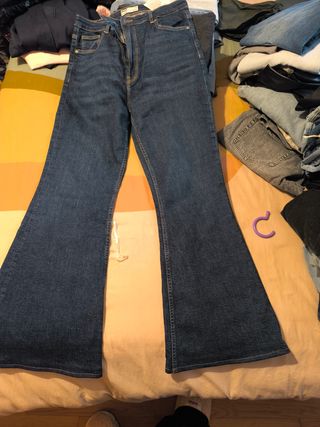Lote  Pantalones Vaqueros Zara Azul