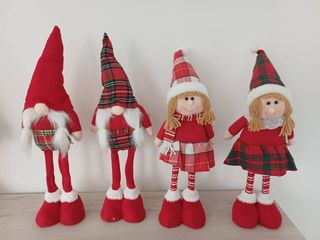 Pupazzi Babbo Natale e Gnomi