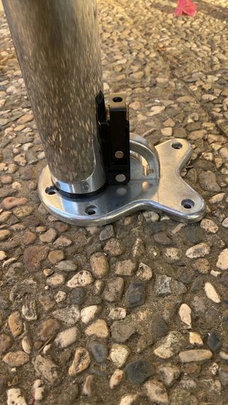 Patas de mesa metálicas plateadas (4 unidades)