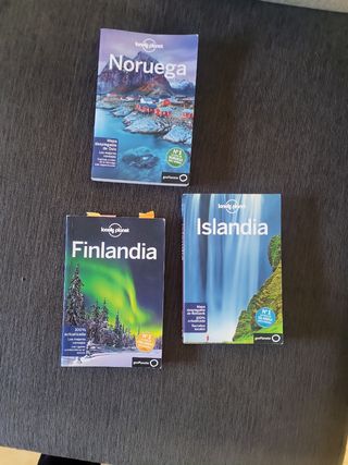 Lote 3 guías noruega Finlandia islandia lonely