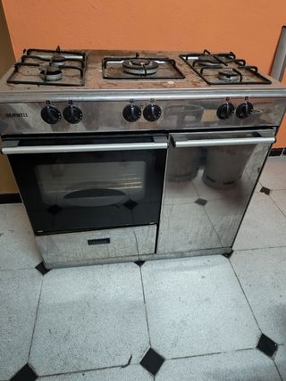 Cocina de gas acero inoxidable