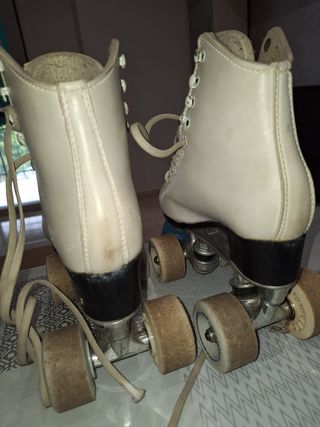 Patines artisticos Carlos Mur. Blancos. Talla 34