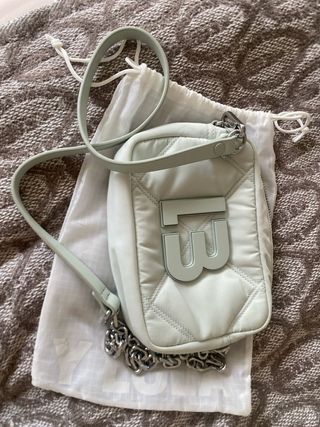 Bolso Bimba y Lola verde y plateado