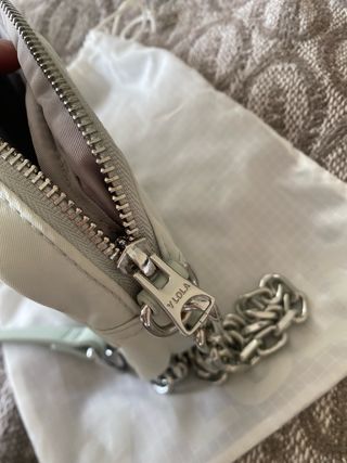 Bolso Bimba y Lola verde y plateado