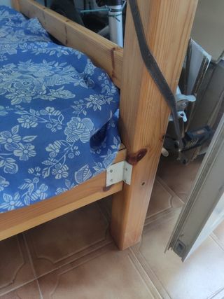 Cama individual 90cm reforzada