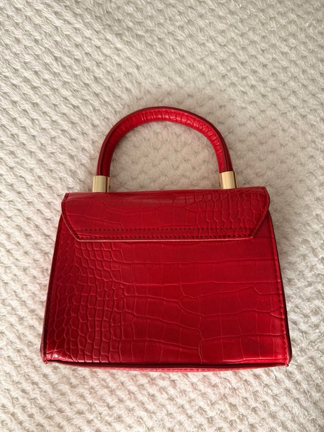 Bolso de mano/hombro rojo 