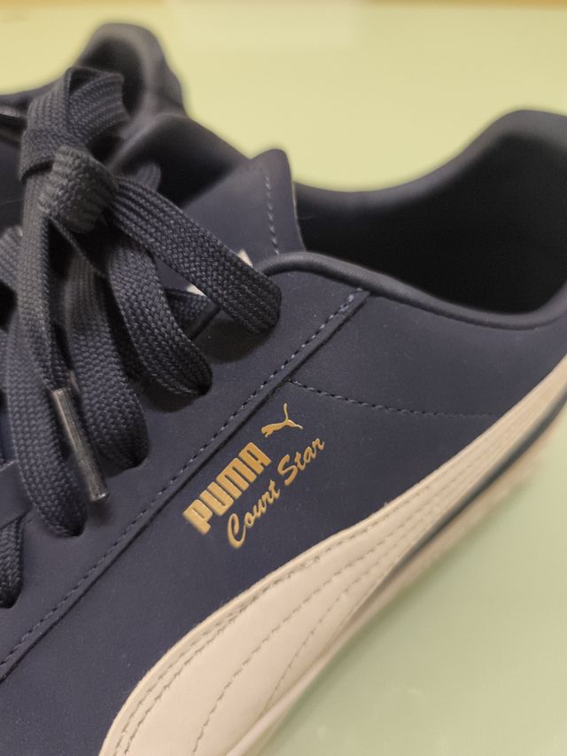Zapatillas Puma Court Star Azul y Blanco