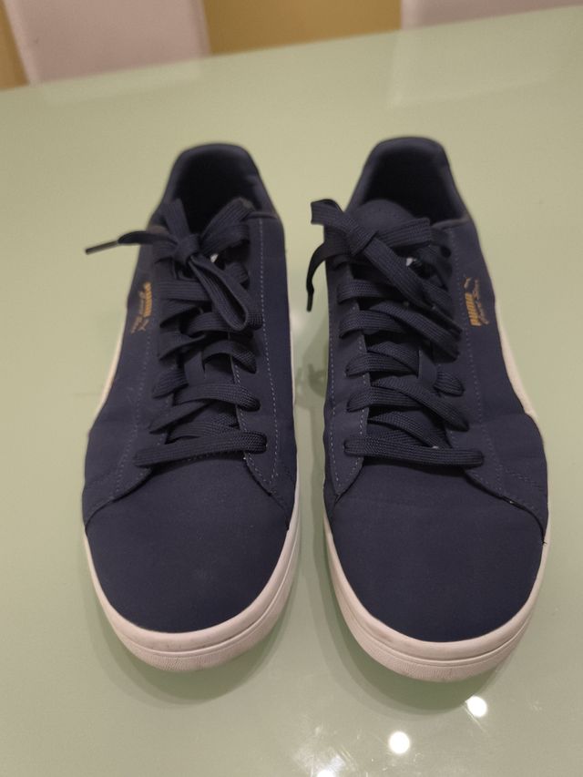 Zapatillas Puma Court Star Azul y Blanco