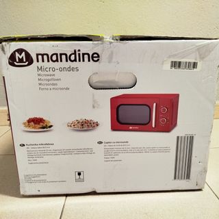 Microondas Mandine Rojo.