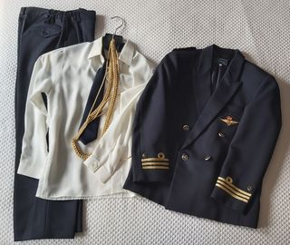 Traje comunión almirante todo azul