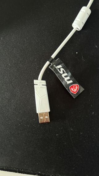 Teclado MSI Blanco con Cable y Luces LED en Españo