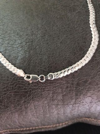 Cadena 45cm y Pulsera 20cm Plata