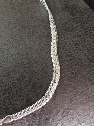 Cadena 45cm y Pulsera 20cm Plata