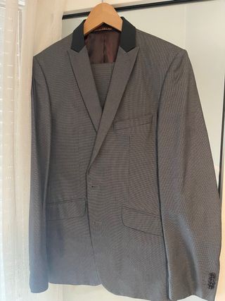 Traje Zara Man Gris