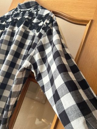 Camisa cuadros oversize T40