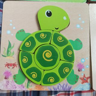 6 Puzzles de Madera Infantiles