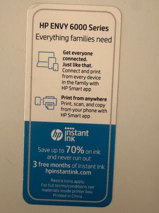 Impresora HP ENVY 6000 Series