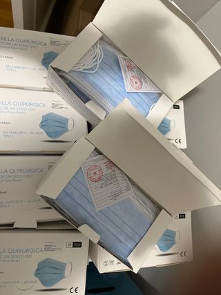 100 mascarillas quirurgicas. Nuevas