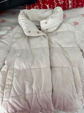 Chaqueta acolchada blanca