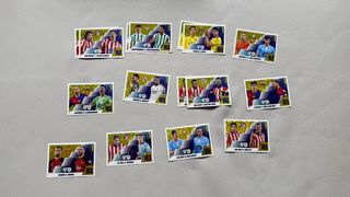 Lote 12 cromos Mix Panini fútbol