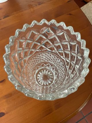 Vaso in vetro decorato
