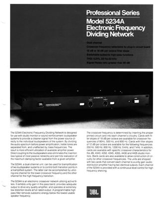 Filtro Activo JBL 5234A Audio Vintage