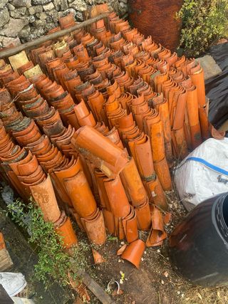 Tejas de cerámica a 17 cts. 
