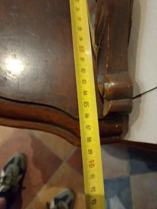 Mesa consola madera vintage años 50