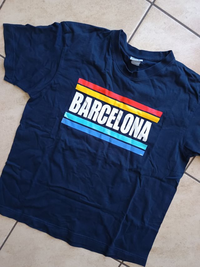 T-shirt Barcellona Blu Multicolor
