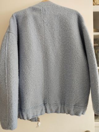 Chaqueta Bomber Zara Oversized Boucle M/L