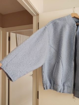 Chaqueta Bomber Zara Oversized Boucle M/L